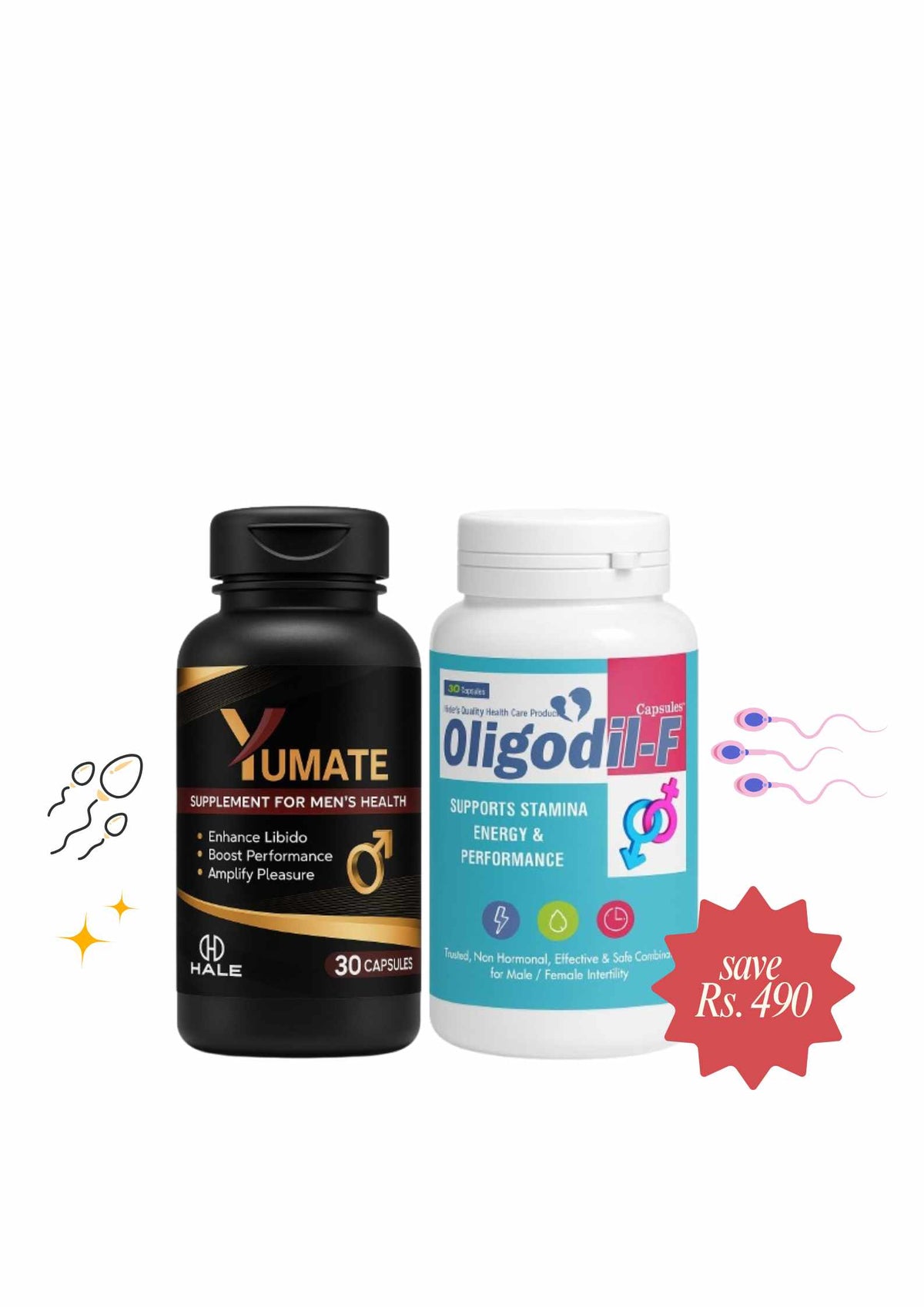 🔥 Special Bundle Offer – Oligodil-F + Yumate Capsules